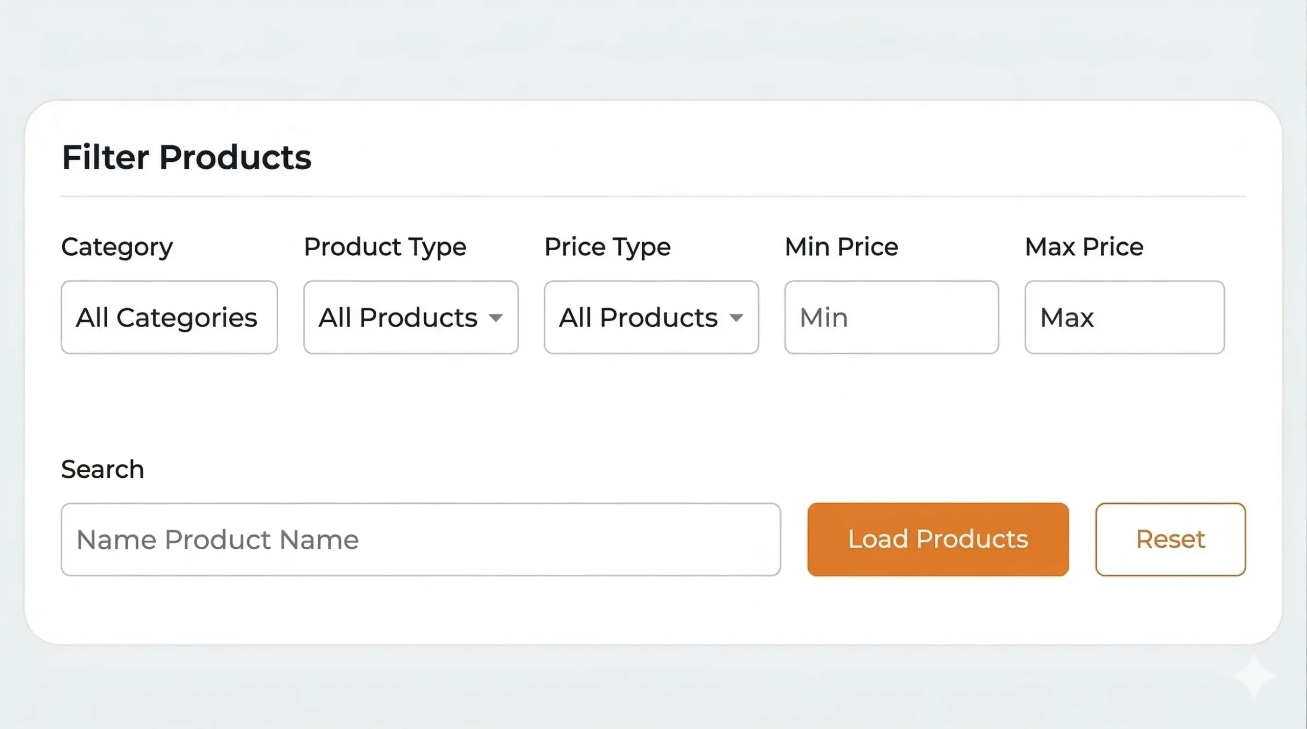 Advanced Product Filtering